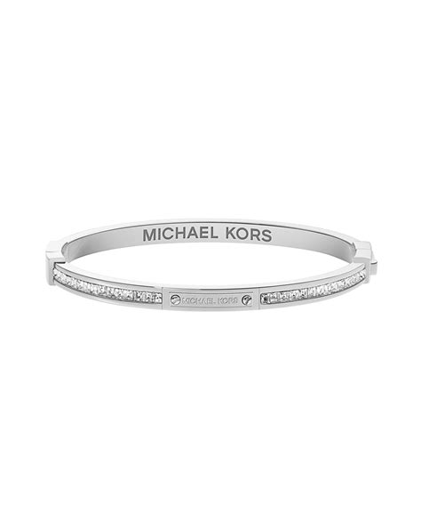 silver michael kors bracelet|michael kors sterling silver bracelet.